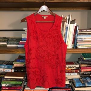 Lucky Brand Tank Top Tee L EUC